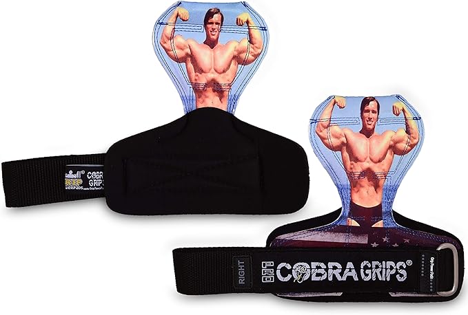 Cobra Grips PRO Weight Lifting Gloves Heavy Duty Straps Alternative Power Lifting Hooks for Deadlifts Adjustable Neoprene Padded Wrist Support Bodybuilding