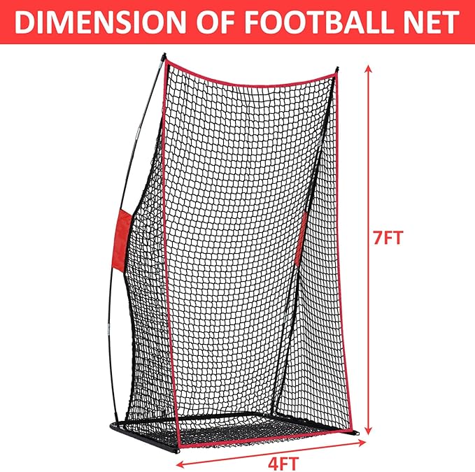Football Net Portable Football Throwing Net Football Kicking Cages for Throwing
