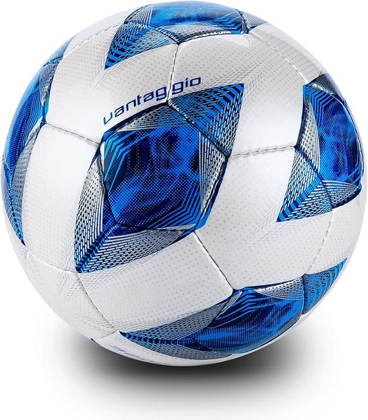 Soft PU Leather Soccer Ball, Indoor Outdoor Team Sports, Training Practicing Game Match Soccer Ball Gift for Adult Youth, 1pcs