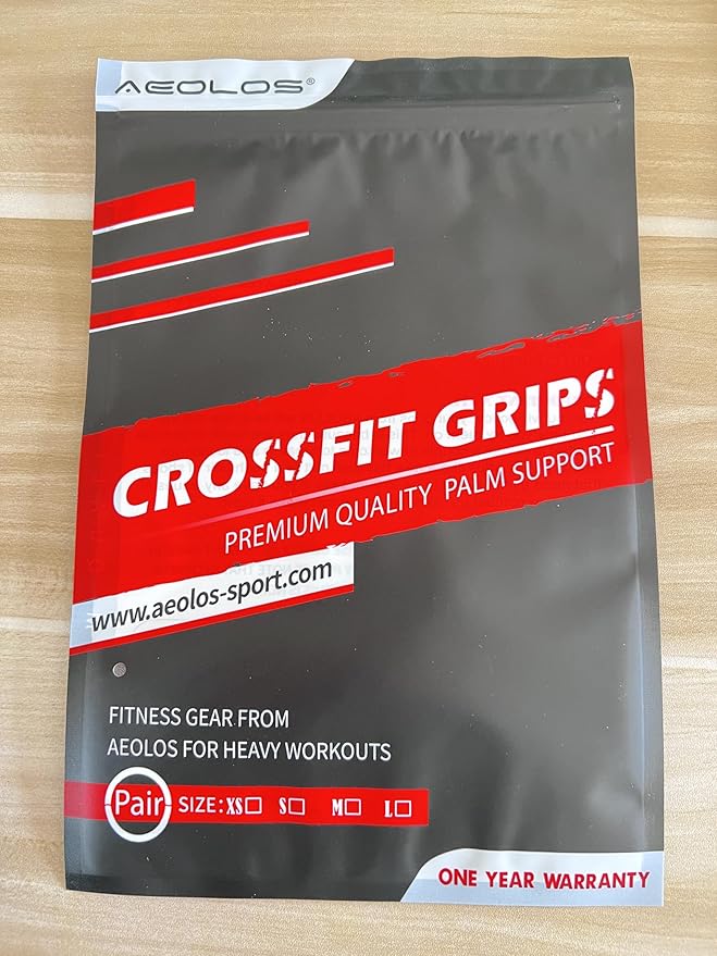 AEOLOS Leather Gymnastics Hand Grips-Great for Gymnastics,Pull up,Weight Lifting,Kettlebells and Cross Training