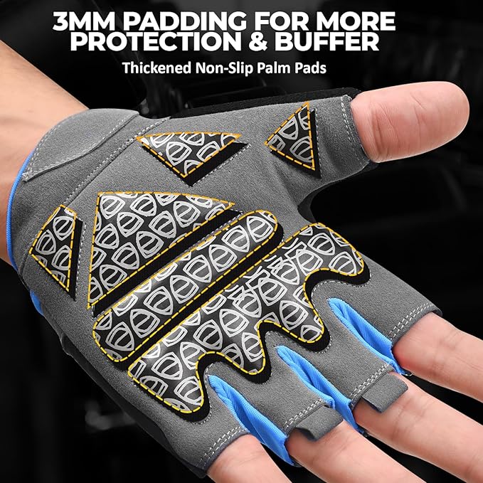 AYRO Breathable Weight Lifting Gym Workout Gloves with Extra Grip for Men & Women, Exercise Gloves with Full Palm Protection, Removal with Durable Closure, for Weightlifting