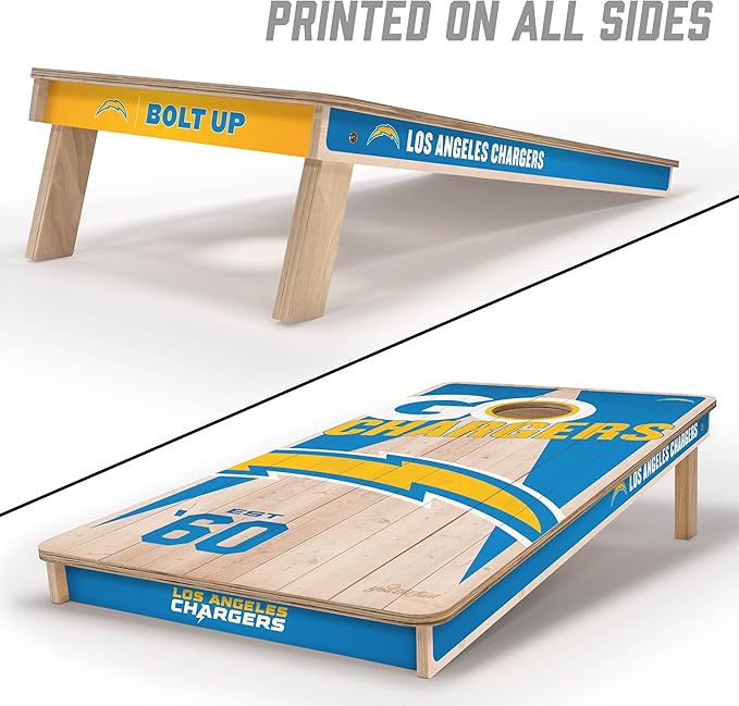 YouTheFan NFL 2’ x 4’ Professional Wood Cornhole Game