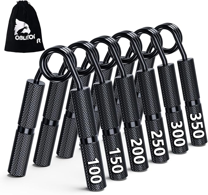 Grip Strength Trainer 6 Pack,100LB-350LB Hand Exerciser Gripper Forearm Finger Strengthener Non-Slip Suitable for Hand Rehabilitation Finger Strength Training, Muscle Building, Home Gym
