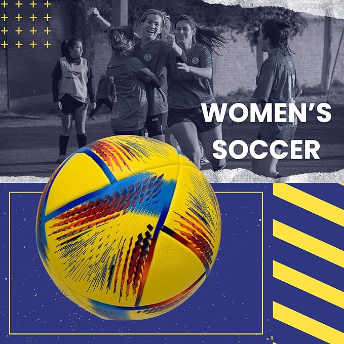 Thermo Bonded Polyurethane Soccer Ball Size 5 – Professional Grade PU Material, USA Quality Outdoor Sports, Premium Size 5 Soccer Ball for Training & Competitive Matches