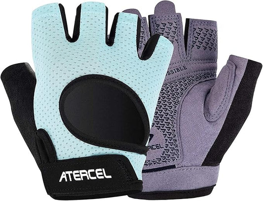 ATERCEL Weight Lifting Gloves Full Palm Protection, Workout Gloves for Gym, Cycling, Exercise, Breathable, Super Lightweight for Mens and Women