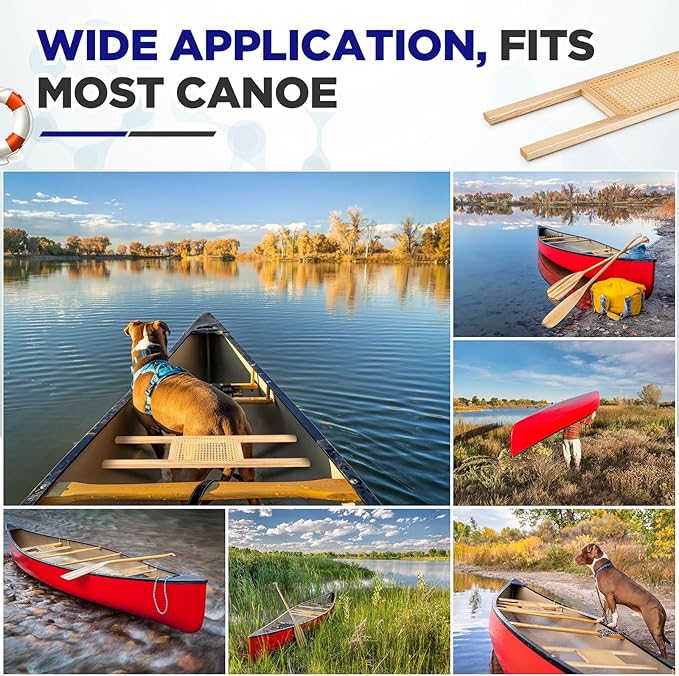 34 Inch Canoe Seat Cane Seat Outdoor Caned Canoe Seat for Canoe Kayak Boat