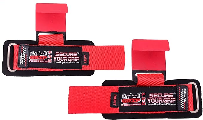 Weight Lifting Hooks Heavy Duty Lifting Wrist Straps Pull Ups Deadlift Straps Power Lifting Grips Padded Workout Straps for Weightlifting Gym Gloves for Men & Women Premium Workout Equipment