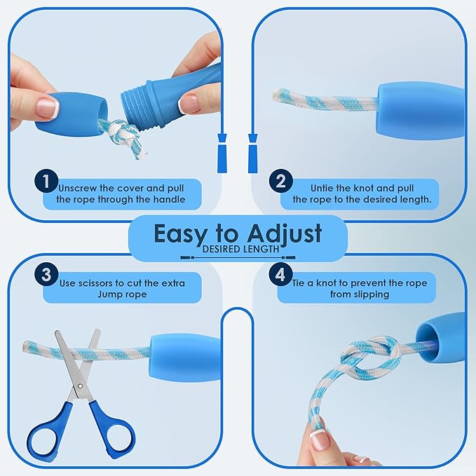 Ram Pro All Purpose Jump Rope Stripe Ropes With Plastic Handles for any Skill Level