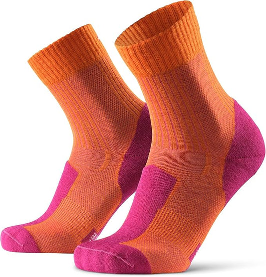 DANISH ENDURANCE Light Hiking Socks, Merino Wool Socks, Anti Blister, Sweat Wicking, Breathable, Men & Women, 3 or 5-Pack