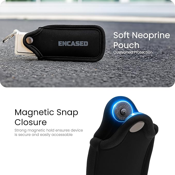 Carrying Case and Pouch for KardiaMobile 6L EKG Monitor, (Protective) Clear Case with Neoprene Cover and Wrist Strap