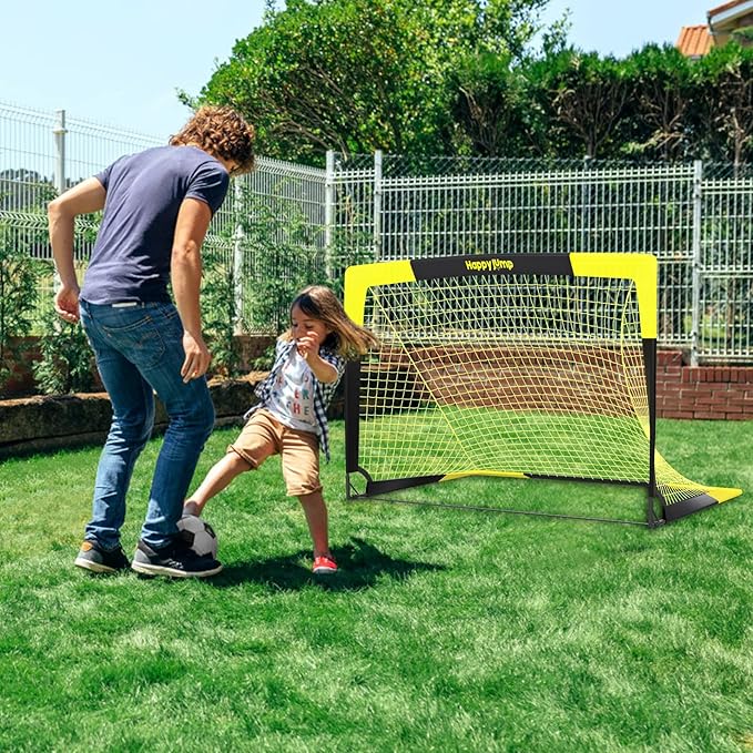 Soccer Goal Pop Up Foldable Soccer Net for Backyard 7x5FT,5x3.6FT,4x3FT,3x2.2FT