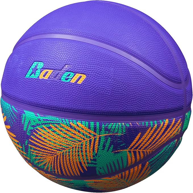 Baden | Legend Lifestyle Collection | Fun Design Outdoor Rubber Game Basketball | Youth & Adult Size 5,6,7