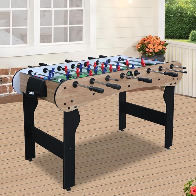 5ft Foosball Table，Mini Competition Soccer Table Game with All Accessories, Leg Levelers and Heavy-Duty Legs. Perfect for Home, Game Rooms, and Parties