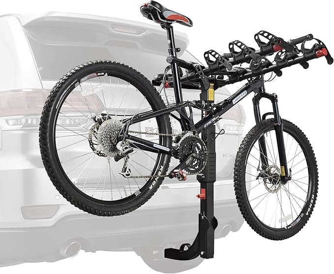 Allen Sports Premier Hitch Mounted 5-Bike Carrier, Model S555 , Black