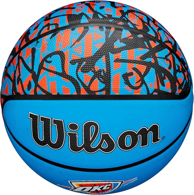 WILSON NBA Team Graffiti Basketballs - Size 7-29.5"