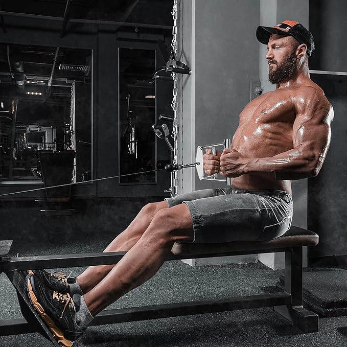 Cable Machine Attachment, LAT Pulldown Attachments, Home Gym Accessories, Triceps Pull Down Attachment