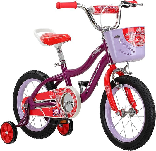 Schwinn Elm and Koen Bike or Balance Bike, 12-20 Inch Bike for Kids Ages 2-13, Black, Blue, Red, Teal, Pink or Purple, SmartStart Ergonomic Design, Adjustable Seat Grows with Child, Training Bicycle