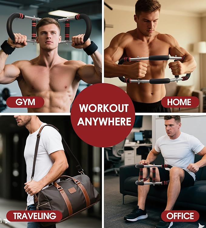 Twister Arm Trainer for Men, Adjustable 50-130Lbs Chest Workout Equipment, Arm Trainer, Twister Arm Trainer Portable Shoulder Strength Exerciser Machine for Fitness People