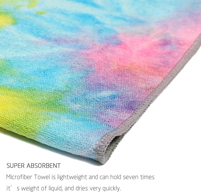 DREAM SLIM Gosweat Non Slip Hot Yoga Mat Super Absorbent Multicolor Yellow