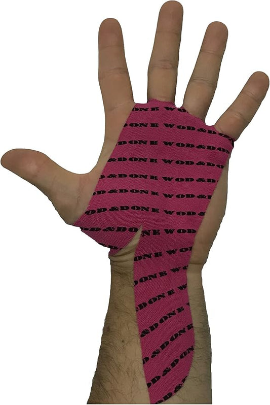 WOD&DONE Custom Hand Protection Athletic Tape Grips for Pullups, Functional Fitness, Gymnastics