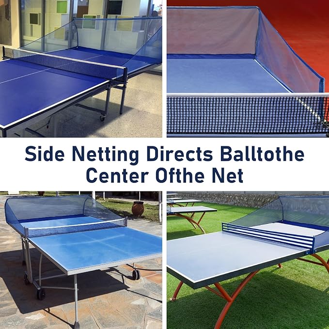 Table Tennis Ball Catch Net, Practice Net Multi-Ball Collection Net Training Tool, Table Tennis Robot for Serve Catcher Equipment for Ball Collection,Serve or Multi-Ball Training