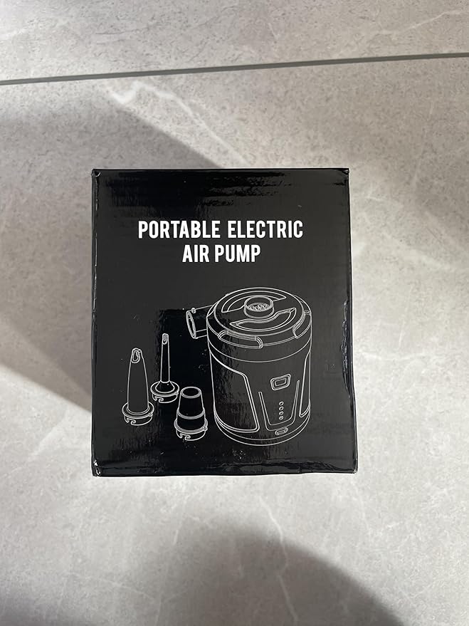 Electric Air Pump for Inflatables 5200mAh Air Mattress Pump Rechargeable Portable Mini Inflator/Deflator Pumps for Outdoor Camping, Inflatable Cushions, Air Mattress Beds, Swimming Ring Pool Toys