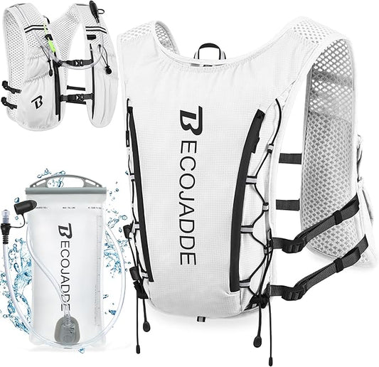 Running Vest Hydration Backpack for Men Women, 5L Lightweight Running Backpack Hydration Pack for Marathon, Trail, Cycling, Hiking, Jogging