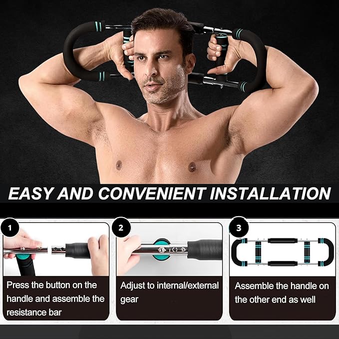 Twister Arm Trainer for Men, Chest Workout Equipment, Chest Exerciser, Gorilla Bar Arm Trainer, Arm and Chest Muscle Workout Equipment, Home Gym Fitness Accessory( Count 1)