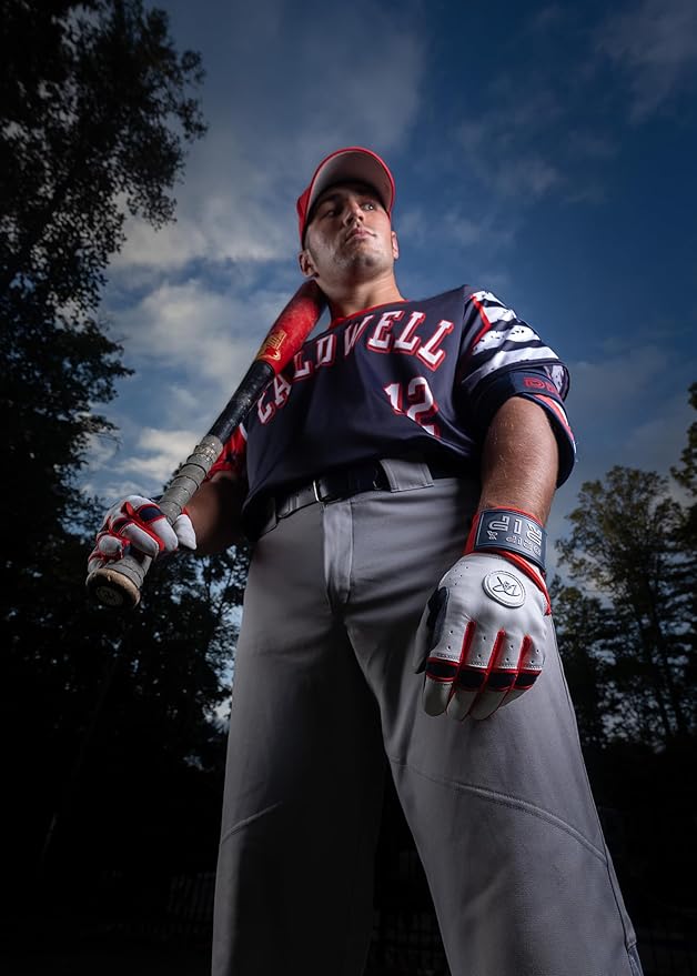 Drip & Rip Baller Series - Youth Batting Gloves + Adult Batting Gloves - for Softball and Baseball - Long Cuff Style for Men and Youth
