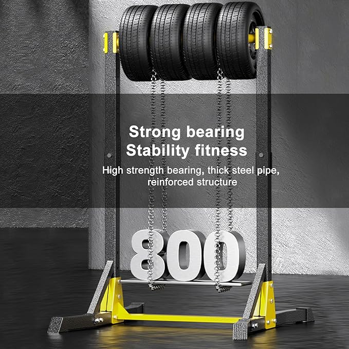 Free Standing Pull Up Station - Power Tower Adjustable Height Pullup Dip Station, Multi-Function Chin Up Bar Home Gym Equipment, 400LBS Weight Capacity