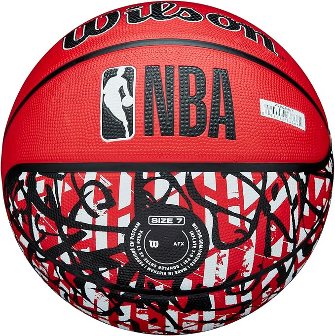 WILSON NBA Team Graffiti Basketballs - Size 7-29.5"