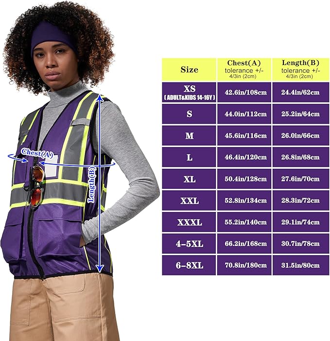 AYKRM 11 color Ladies High Vis Reflective Safety Vest for Women