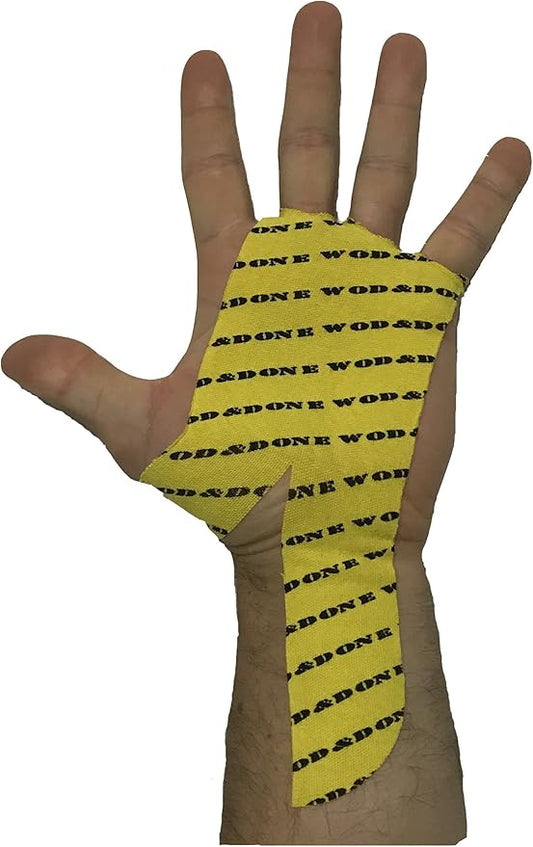 WOD&DONE Custom Hand Protection Athletic Tape Grips for Pullups, Functional Fitness, Gymnastics