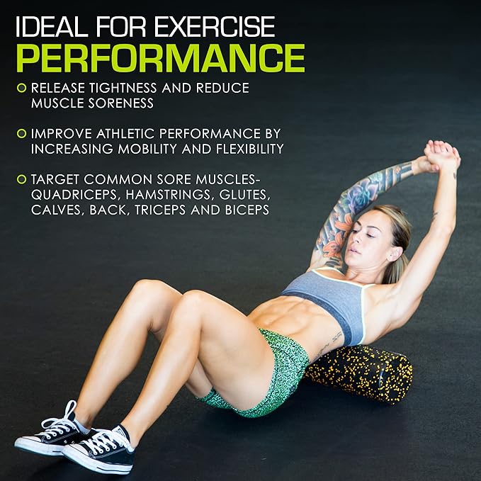 ProsourceFit High Density Foam Rollers 36 - inches Long,Firm Full Body Athletic Massage Tool for Back Stretching, Yoga, Pilates, Post Workout Muscle Recuperation