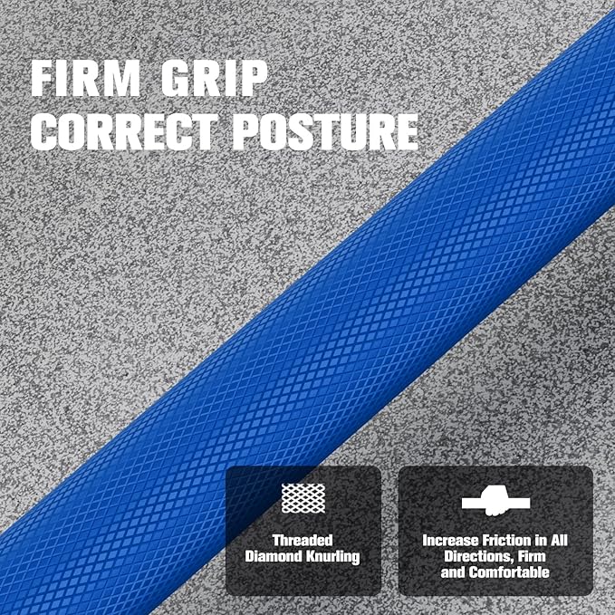 RitFit Barbell Weight Set - 4/6FT Olympic Barbell with Weight Plates (55-275LB Total) - Weightlifting Equipment for Squats, Curls, Deadlifts, Presses, Hip Thrusts