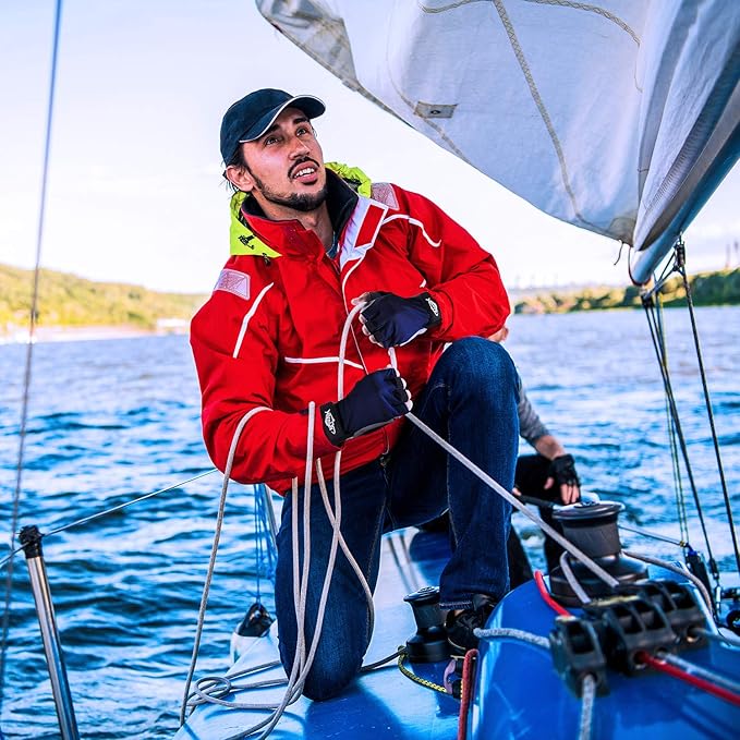 Palmyth UV Fishing Gloves Sun Protection Fingerless Kayaking Glove Men Women UPF 50+ SPF for Sailing, Hiking, Paddling, Canoeing, Rowing, Driving