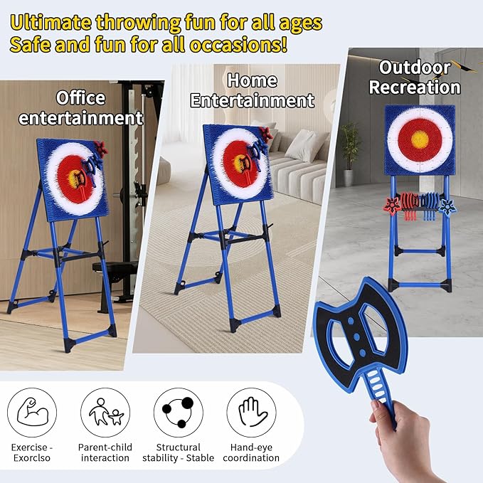 Throwing Axe Game Axe Throwing Target for Outdoor Play for All Family Members