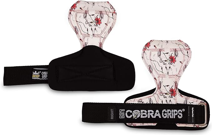 Cobra Grips PRO Weight Lifting Gloves Heavy Duty Straps Alternative Power Lifting Hooks for Deadlifts Adjustable Neoprene Padded Wrist Support Bodybuilding