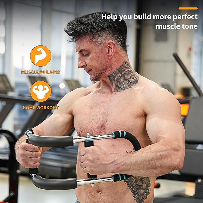 Twister Arm Trainer & Training Poster for Men & Women, Detachable Power Twister Home Fitness Equipment for Enhancing Upper Body Muscle – Portable Home Gym, Workout Equipment for Men & Women