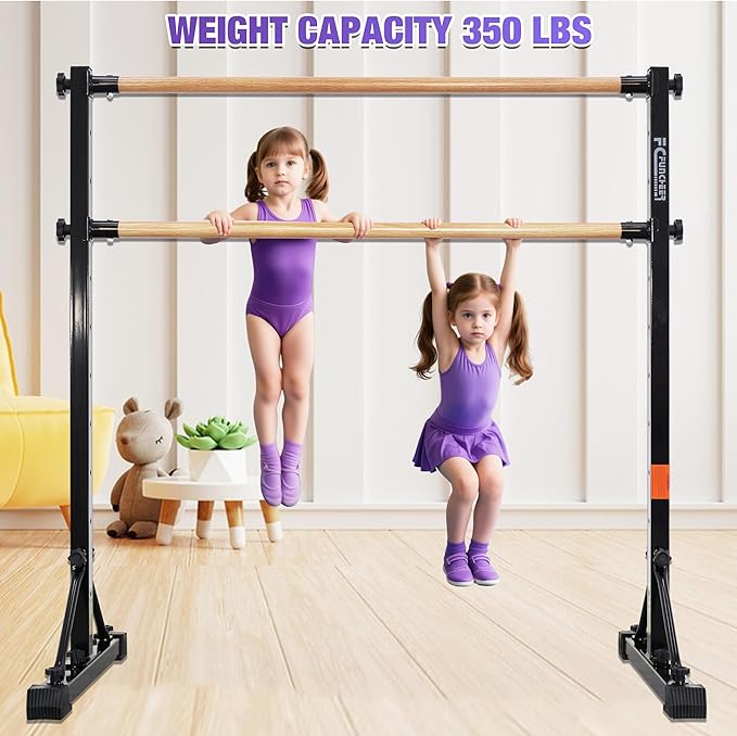 Adjustable Ballet Barre,Portable Dance bar,Fitness Equipment for Dance & Balance Excercise,Super Sturdy for Balance Workout,Weight Limit 250 LBS