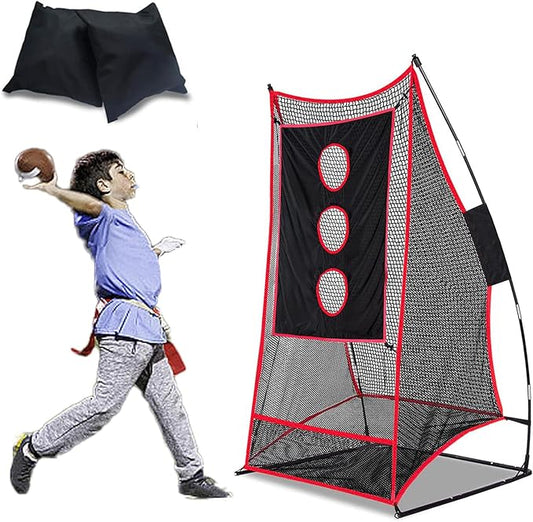 Football Net Portable Football Throwing Net Football Kicking Cages for Throwing