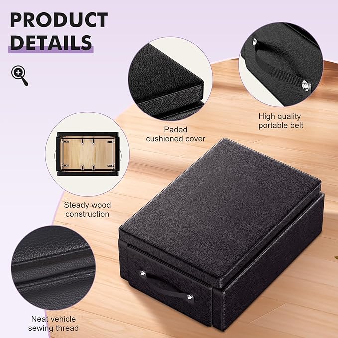 Pilates Reformer Sitting Box, Pilates Equipment for Home Gym and Professional Studio Use, Pilates Reformer Accessory for Pilates Exercises - Upgrade Foldable Deisign Patent