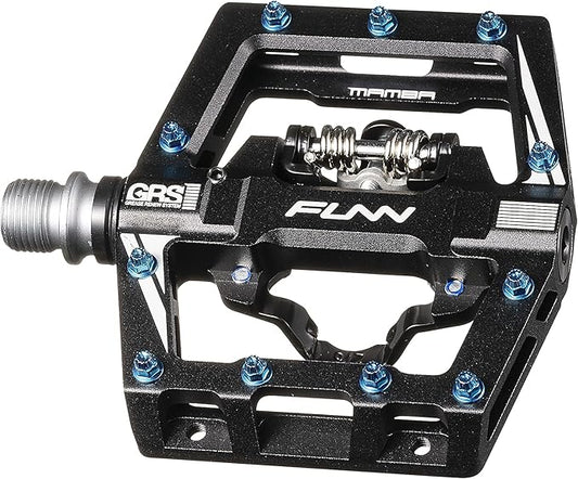Funn Mamba S MTB Clipless Pedals, Single Sided Clip Mountain Bike Pedals, Compatible with SPD Cleats, 9/16-Inch CrMo Axle Bicycle Pedals for MTB/BMX/Gravel Cycling