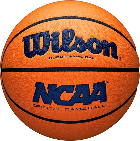 WILSON NCAA Evo NXT Official Indoor Game Basketballs - Sizes 6 and 7