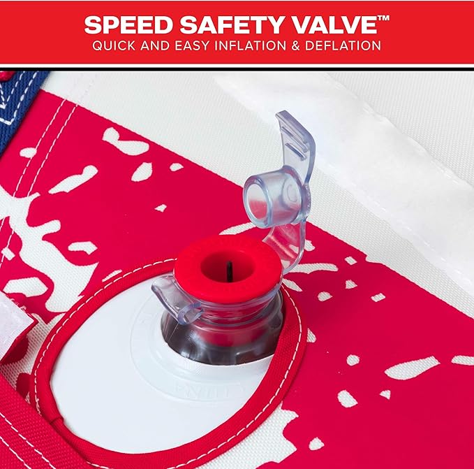 Airhead Mable Inflatable Towable Tube, 1-4 Rider Models, Dual Tow Points, Full Nylon Cover, EVA Foam Pads, Patented Speed Valve, Boat Tubes and Towables