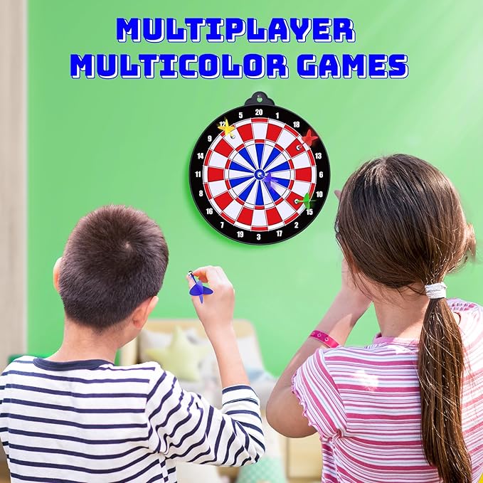 Magnetic Dart Board for Kids Indoor Outdoor Kids Games and Party Games, Christmas Birthday Gifts Toys for Boys Age 3-12