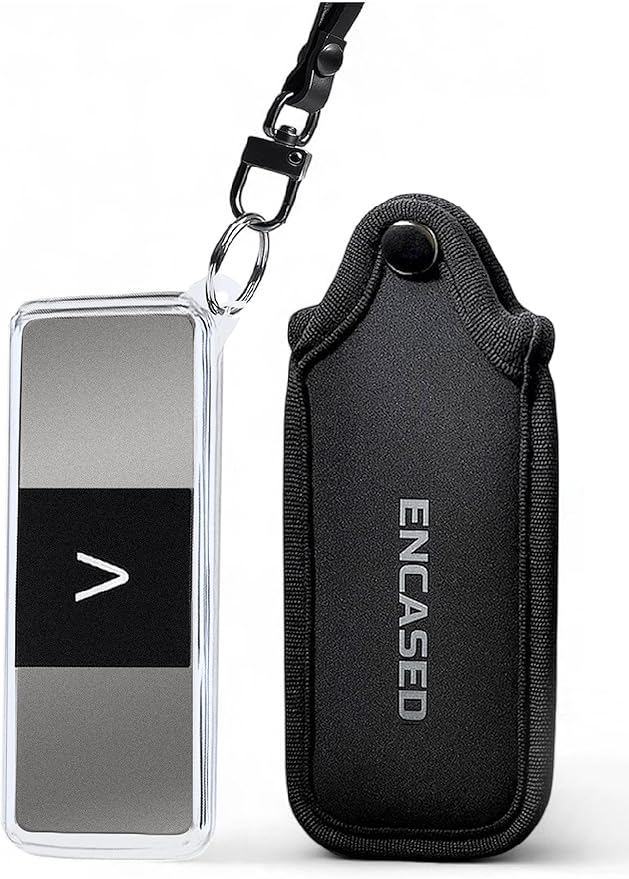 Carrying Case and Pouch for KardiaMobile 6L EKG Monitor, (Protective) Clear Case with Neoprene Cover and Wrist Strap