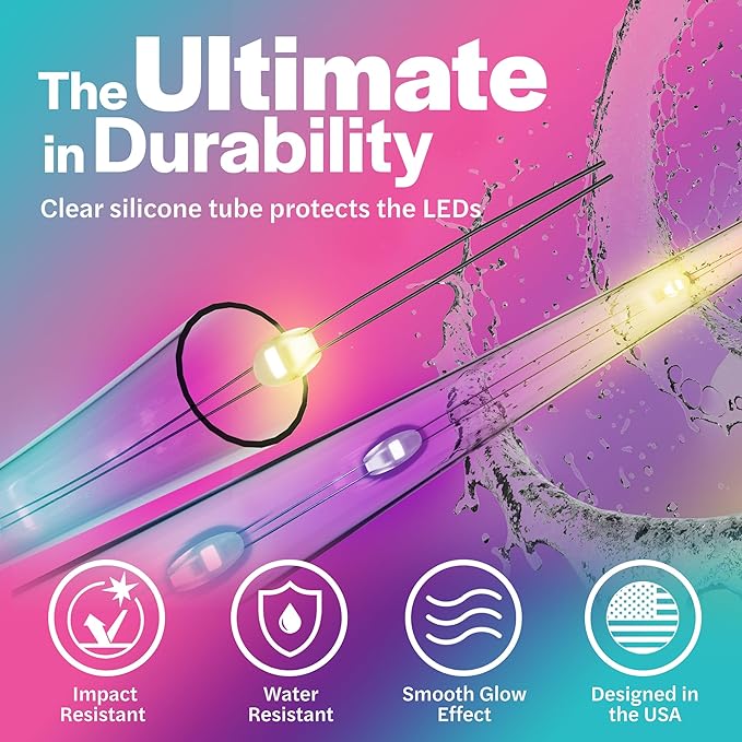 Brightz WheelBrightz LED Bike Wheel Lights - 2025 Edition with Superior Straps & LED-Weatherproof Shield! 14 Colors - Unmatched Durability, Visibility & 48+ Hours of Dazzling Illumination