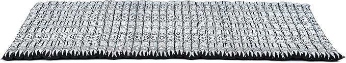 Leewadee - Kapok Roll Mat – Handcrafted Folding Sleep & Relaxation Mattress from Thailand, Ideal as Guest Bed, Camping Mat, Yoga Mat or Traditional Futon, 75 x 39 inches, Black