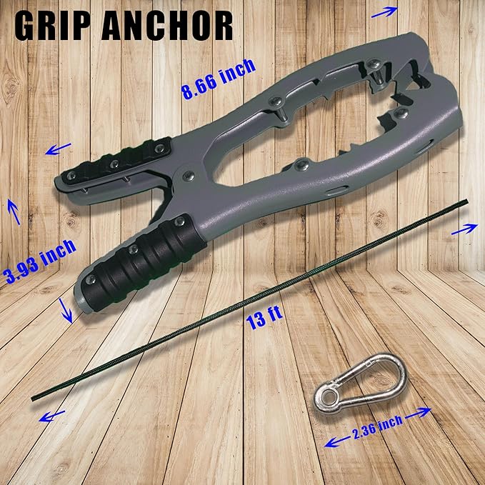 Kayak Brush Gripper - The Anchor Clamp for Easy Anytime Docking - Secure Your Kayak, Canoe, or Boat with Confidence